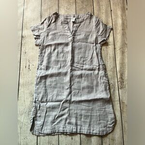Sigrid Olsen linen shirt dress medium
